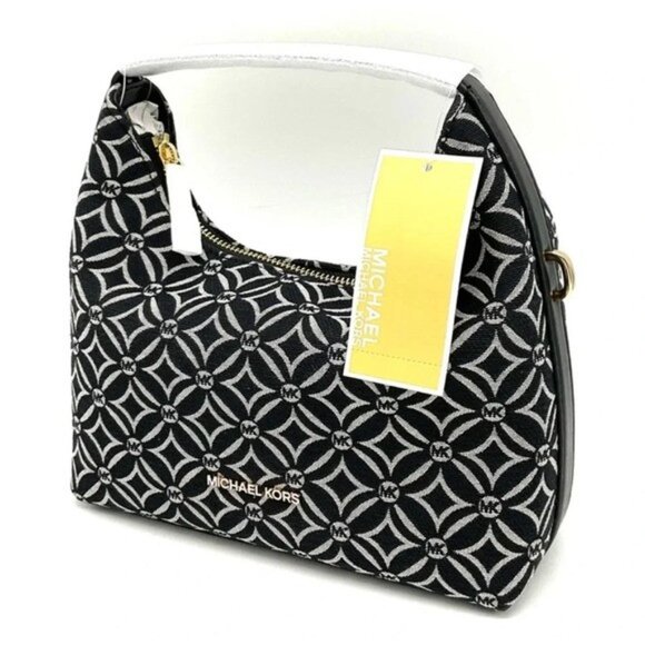 MICHAEL KORS Ember Small Logo Jacquard Messenger Bag NWT - Picture 2 of 6